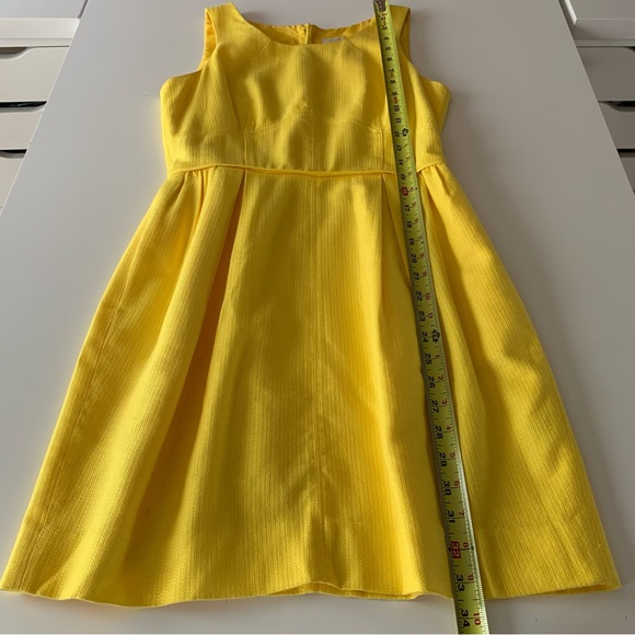 J. Crew yellow basket weave shift dress size 2 - Picture 9 of 9